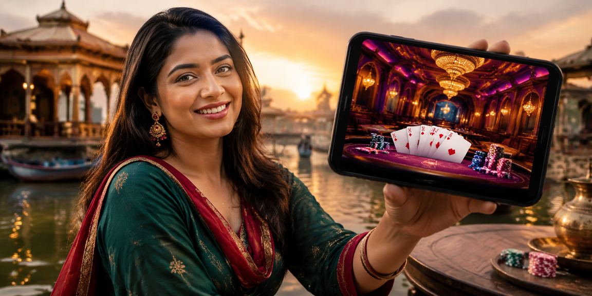 বাংলাদেশি মডেল মোবাইলে tk777club রামি ক্যাসিনো গেম খেলছেন