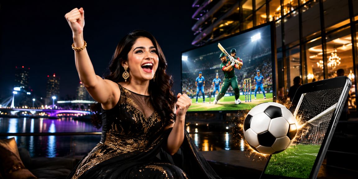 A Bangladeshi cricket fan in Dhaka enjoying tk777club Sports Betting on mobile