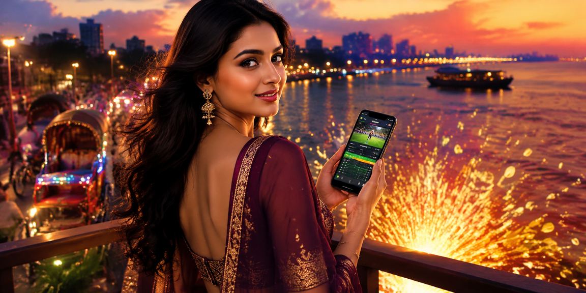 A user safely accessing the mobile casino on a Dhaka beach