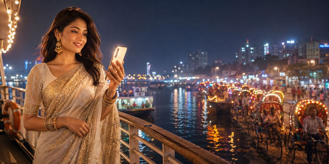 A Bangladeshi User Accessing tk777club on Mobile in Dhaka