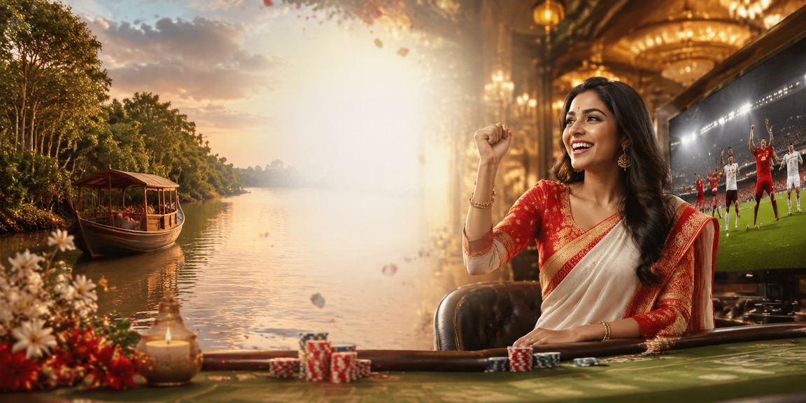A user enjoying tk777club betting on Pohela Boishakh in the Sundarbans region